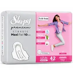 Sleepy Classic Maxi Pad 10mm Long 42 Pcs 3 in 1