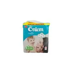 Onlem Baby Diapers No 5 Junior 7-14 Kg 78 Pcs