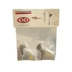 Small Glass And Wooden Shelf Clip Nickel