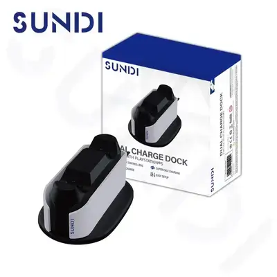 Sundi Dual Charge Dock for PlayStation 5 controllers.
