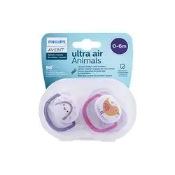 Philips Avent Ultra Air Orthodontic Silicone Pacifiers 0-6 M