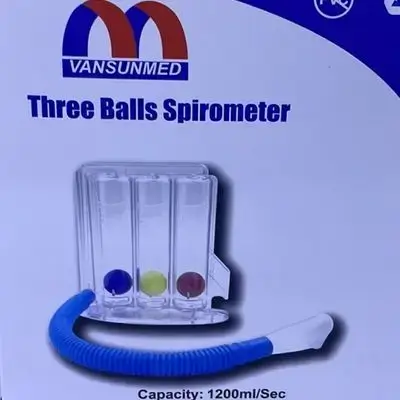 Three balls spirometer جهاز تمارين النفس