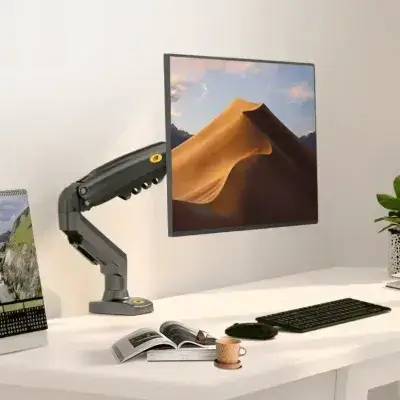 North Bayou F80 Full‑Motion Monitor Arm / Desk Mount (17″–30″)
