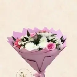 Rose, Chrysanthemum & Baby Rose Bouquet