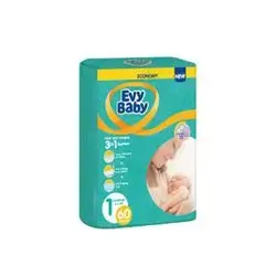 Evy Baby Diapers Size 1 (2-5kg), 44 Pieces
