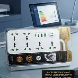 Power Socket Pd Fast Charger 2000W 2M 6 Power Port And 3 USB Port And 1 Type-C Port