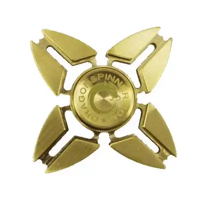 Gold Fidget Spinner (Random Metallic Style) – Metal Stress Relief Toy