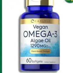 carlyle vegan omega-3 algae oil 1290 mg 60 softgel