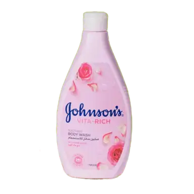 Vita-Rich Soothing Body Wash With Rose Water 400ml _ Johnson's