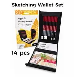 Mont Marte Sketching Wallet Set – 14 Pieces