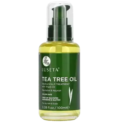 Tea Tree Oil Dry Hair & Scalp Treatment With Argan Oil 100ml _ LUSETA