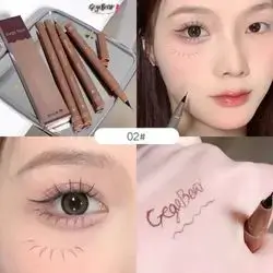 Gege Bear Fine Tracing Quick Eyeliner Liquid Pen Shade:02 Ash Brown