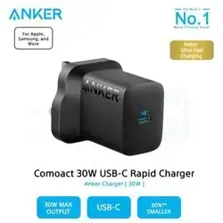 Anker Compact 30w Max Output USB-c Rapid charger /for iphone 17 /16/15/14