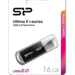 SILICON POWER 16GB, USB 2.0 FLASH DRIVE ULTIMA II I-SERIES, BLACK