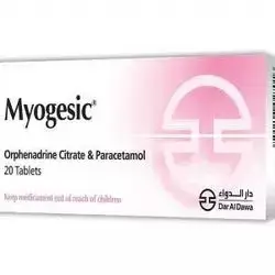 Myogesic (Orphenadrine citrate + Paracetamol ) 20 tablets