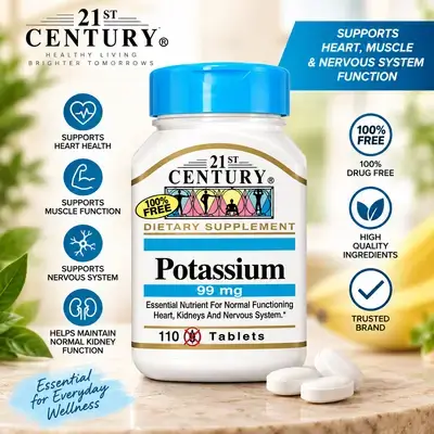 21st Century Potassium 99 mg – 110 Tablets