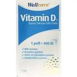 Wellcare Vitamin D3-400 IU Spray 5 ml