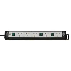 Extension Lead 5 Way 3M Switchable 1X3+2X1