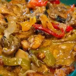 Plate Of Chicken Philadelphia