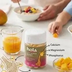 hola KIDS SUPER BONES Dietary Supplement – 60 Gummies.