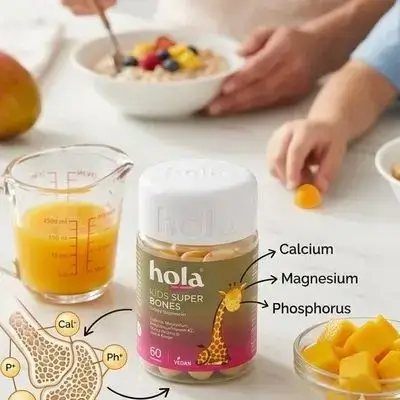 hola KIDS SUPER BONES Dietary Supplement – 60 Gummies.