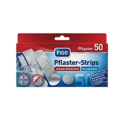 Water-repellent transparent plaster strips 50 Pcs _ FIGO