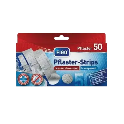 Water-repellent transparent plaster strips 50 Pcs _ FIGO