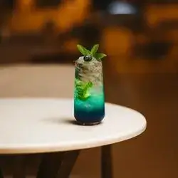 Sparkling Blueberry Mojito