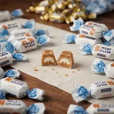 Roshen Milky Splash Creamy Toffee - Half Kilo