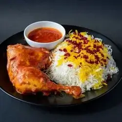 زەرشک پڵاو بە مریشک