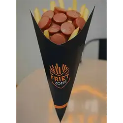 Cone With Sausage Slices