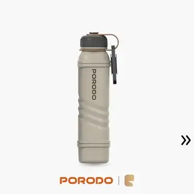 Porodo OneGear with 5000mAh Power Bank with Flashlight & Lighter - Khaki