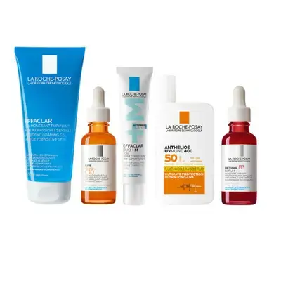 La Roche-Posay Adult Acne Routine - 5 Products
