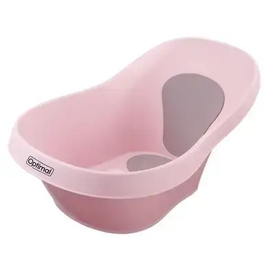 Bathtub with Anti-Slip Reclaine Pad - Pink
