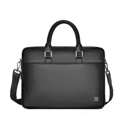 WiWU Anti-theft Mater Fingerprint Lock Briefcase PU leather Laptop Carrying Bag