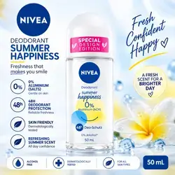 NIVEA Deodorant Summer Happiness 0% Aluminium — 50 mL