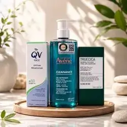 Oily & Combination Skin Balancing Care Set (Cleansing Gel, Oil-Free Moisturiser, and Mineral Calming Tone-Up Suncream) + free mask