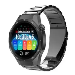 G-TAB SMART WATCH GTR5 | WATCH COLOR : Silver | Metal strap silver  Silicone strap Grey