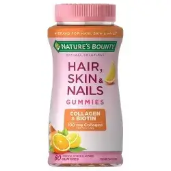 Hair Skin Nails Orange Gummies 80gummies NATURES BOUNTY