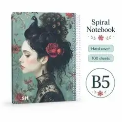 Hardcover Spiral Notebook – B5 | 100 Sheets
