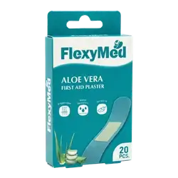 Aloe Vera First Aid Plaster 20Pcs _ FlexyMed