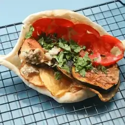 Meat Kibbeh Sandwich