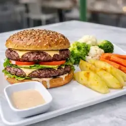 Double Cheese Meat Burger