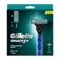 Glette mach3+ 100 comfortable shaves 7+1