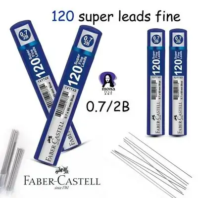 120 super fine leads pencil 0.7mm 2B