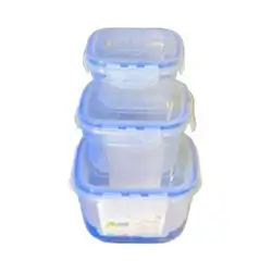 Asd Square Food Container Set1500ml