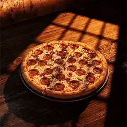 بيتزا البيبروني صغيرة