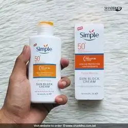 Simple Tinted Mineral Sun Block Cream SPF 50+