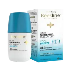 Natural Whitening Roll-On Deo Cool Breeze 48HR Antiperspirant 50ml _ Beesline