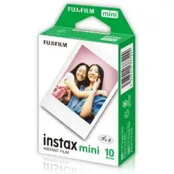 FUJIFILM Instax Mini Instant Film Sheets 10Pcs (10x1) for Mini Cameras - White